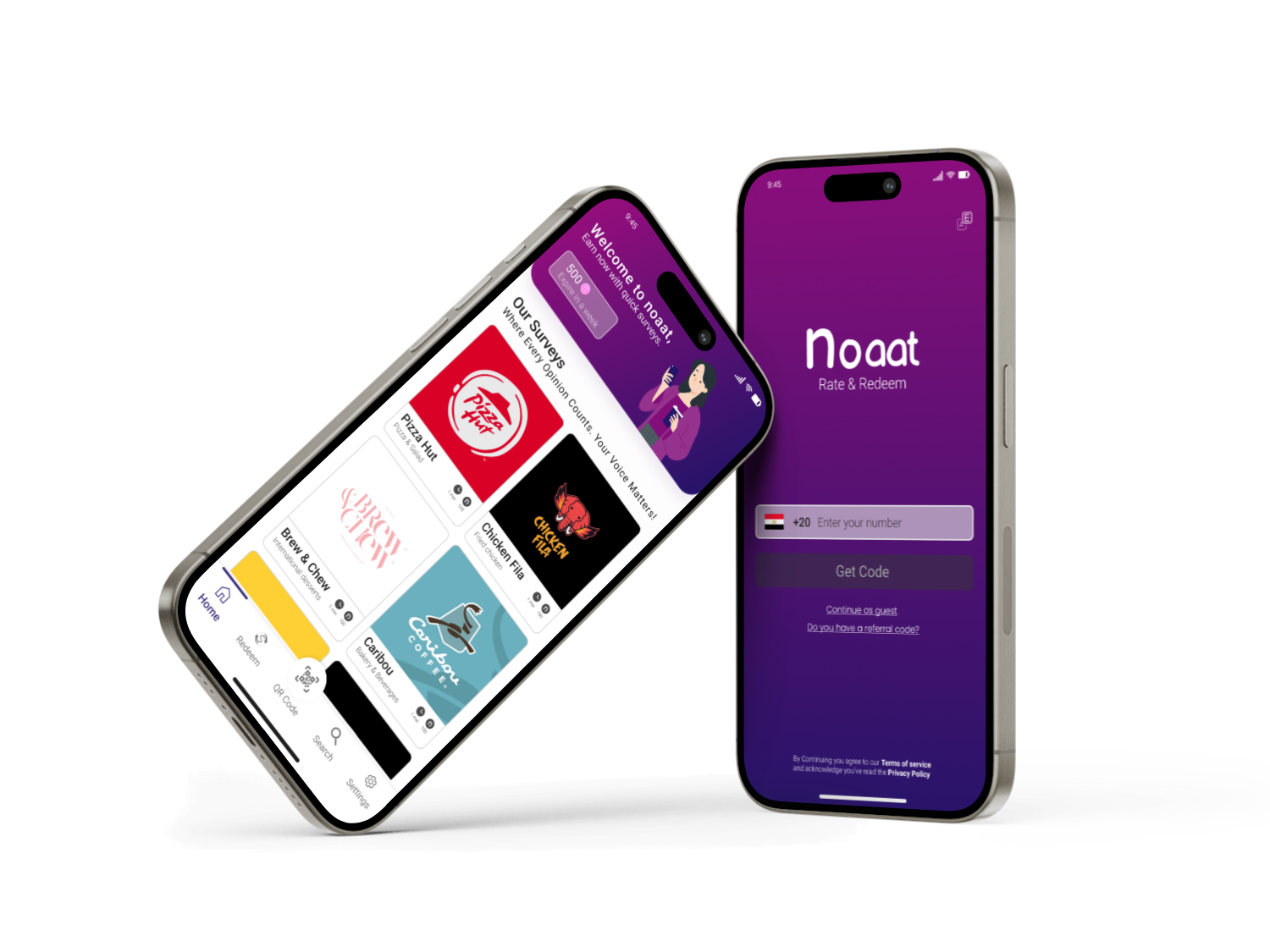 Noaat App on iPhone